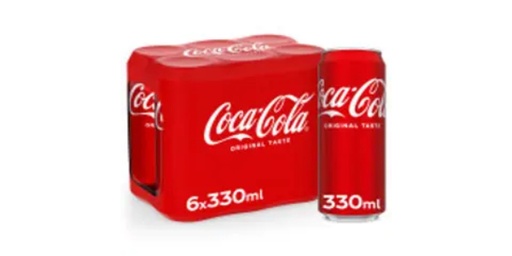 [120470] COCA COLA CAN 6 X 330ML