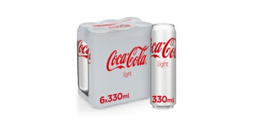 [120472] COKE LIGHT CAN 6 X 330ML