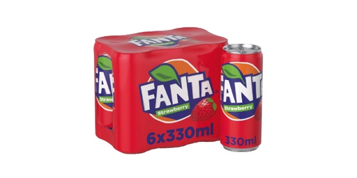 [120476] FANTA STRAWBERRY CAN 6 X 330ML