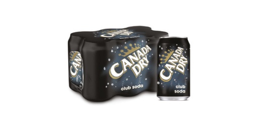[133508] CANADA DRY CLUB SODA CAN 6 X 330ML