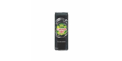 [120489] CANADA DRY CLUB SODA CAN 330ML 