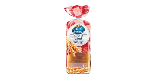 [114321] LUSINE BREAD SLICED WHITE 600G