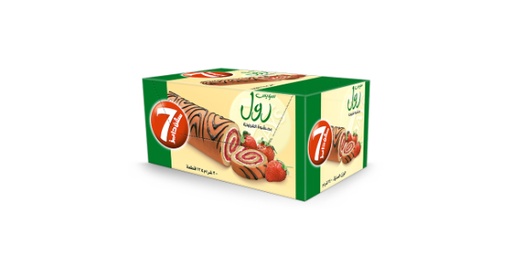 [127481] 7D SWISSROLL MINI STRAWBERRY 12 X 20G