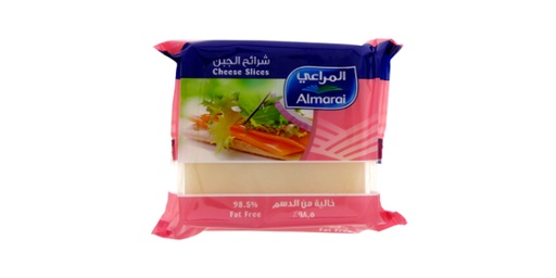 [111222] ALMARAI CHEDDAR CHEESE SLICES FAT FREE 200G