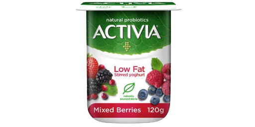 [120777] ACTIVIA YOGHURT LOW FAT MIXED BERRIES 120G