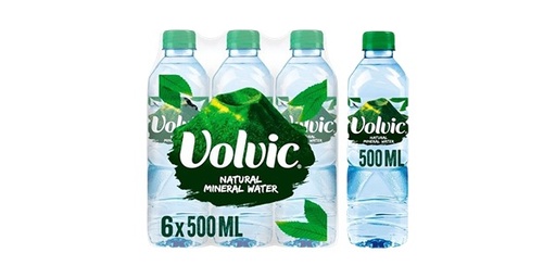 [132002] VOLVIC MINERAL WATER 6 X 500ML