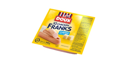 [157385] DOUX CHICKEN SAUSAGES WITH CHEESE 400G