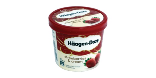 [110715] HAAGEN DAZS STRAWBERRY MINICUP ICE CREAM 100ML