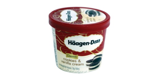 [124728] HAAGEN DAZS COOKIES MINICUP ICE CREAM 100ML