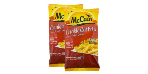 MCCAIN FRENCH FRIES CRINKLE CUT 2X750G TWIN PACK