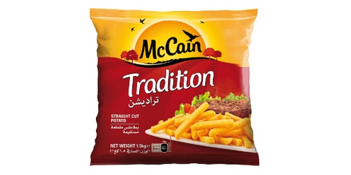 MCCAIN TRADITION FRIES STRAIGHT CUT 1.5KG