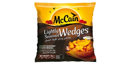 MCCAIN LIGHTLY SEASONED WEDGES 1.5KG