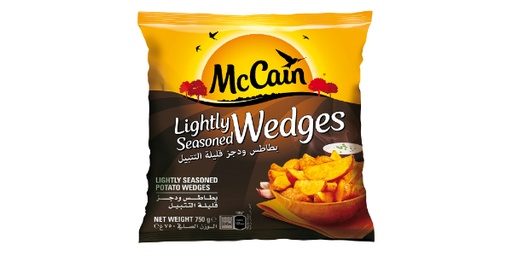 [144806] MCCAIN LIGHTLY SEASONED WEDGES 750G