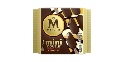 [150522] MAGNUM MINI GLACE DOUBLE CAREMAL CHOCOLATE ICE CREAM 360 ML