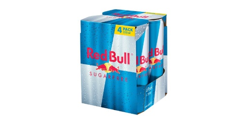 [127071] REDBULL ENERGY DRINK SUGAR FREE 4X250ML
