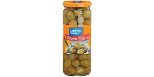 [153614] AMERICAN GARDEN OLIVES GREEN WHOLE 450GM