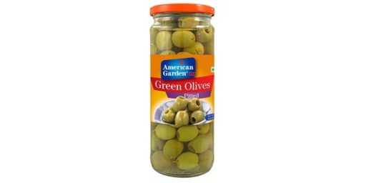 [153615] AMERICAN GARDEN OLIVES GREEN PITTED 450GM