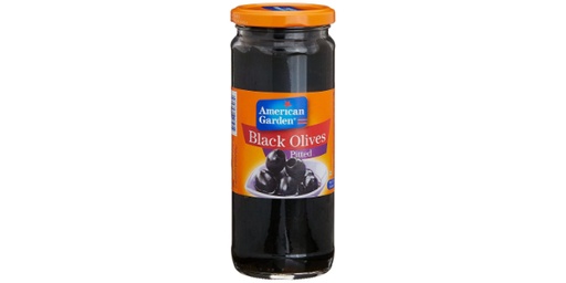 [153619] AMERICAN GARDEN OLIVES BLACK PITTED 450GM