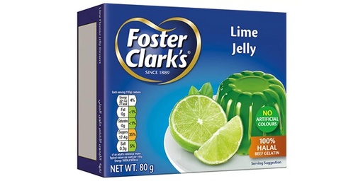 FOSTER CLARKS JELLY LIME 80GM