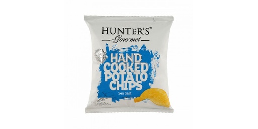 [135196] HUNTERS GOURMET HAND COOKED POTATO CHIPS SEA SALT 40GM
