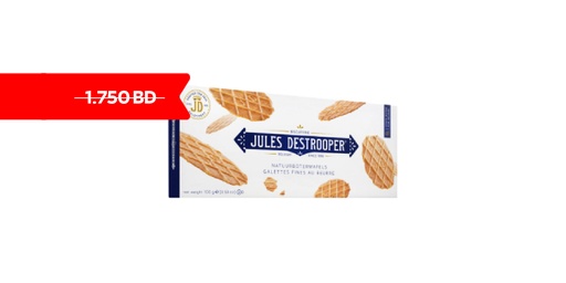 [156371] JULES DESTROOPER BUTTER CRISPS 100GM ( Discounted From 1.75 )