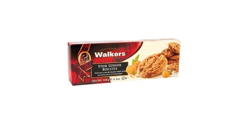 [146120] WALKERS STEM GINGER BISCUITS 150GM