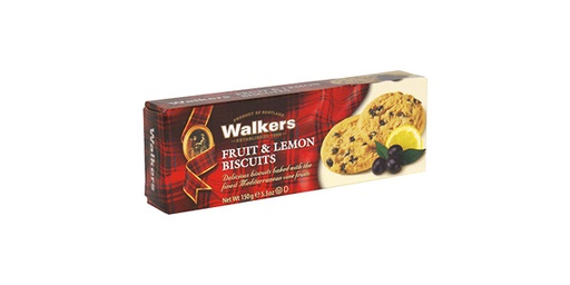 [128125] WALKERS FRUIT & LEMON BISCUITS 150GM