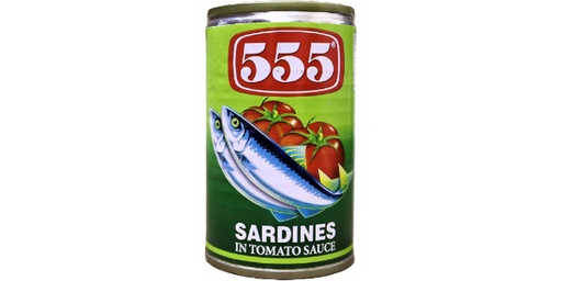 [152926] 555 SARDINE IN TOMATO SAUCE HOT 425GM