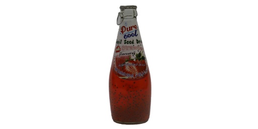 [140193] PURE COOL BASIL SEED DRINK STRAW 290ML