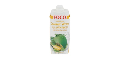 [131408] FOCO UHT COCONUT WATER WITH PINEAPPLE 500M