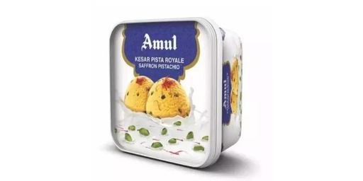 AMUL KESAR PISTA ROYALE ICE CREAM 1LTR