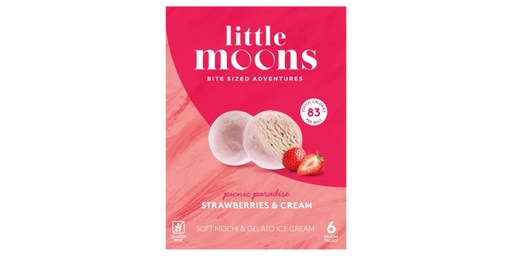 [155668] LITTLE MOONS STRAWBERRIES AND CREAM MOCHI