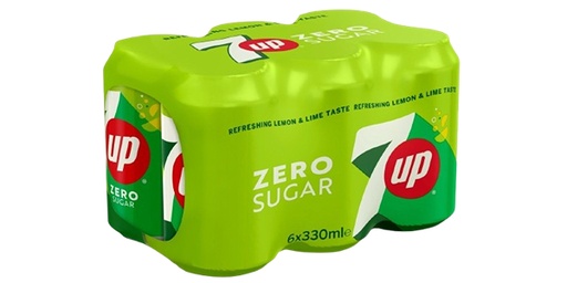 [126430] 7 UP ZERO SUGAR 6 X 330ML