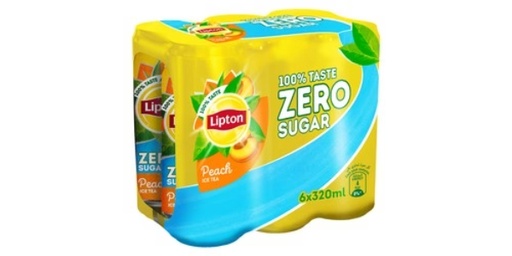 [143770] LIPTON ZERO SUGUR PEACH 6X320ML