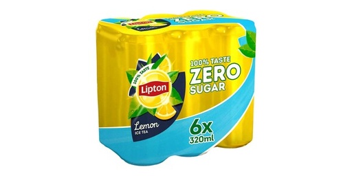 [147553] LIPTON ZERO SUGUR LEMON 6X320ML