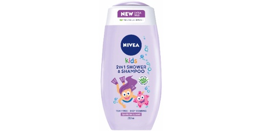 [150679] NIVEA KIDS 2IN1 SHW&SHMP SPARKLEBERRY 250ML